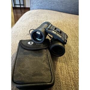 Sierra Club Compact Binoculars - Lightweight & Foldable Carrying Case Strap
